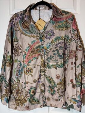 Paisley Button-Down Shirt - Multi Floral